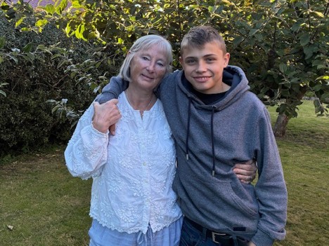 Anne og hendes barnebarn Benjamin