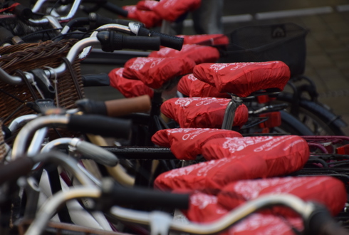 Cykler med organdonor-sadelbetræk