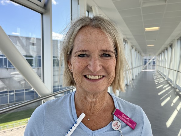Camilla Larsen, som er donationsansvarlig sygeplejerske
