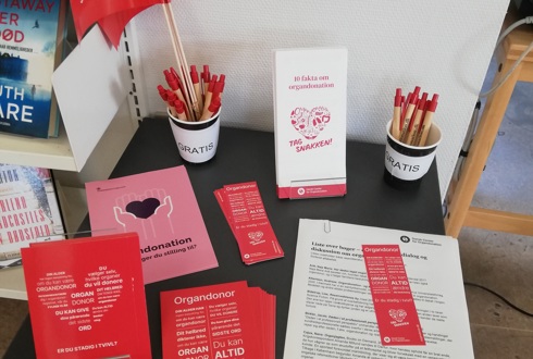 Informationsmaterialer om organdonation 