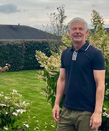 Morten efter sin levertransplantation 