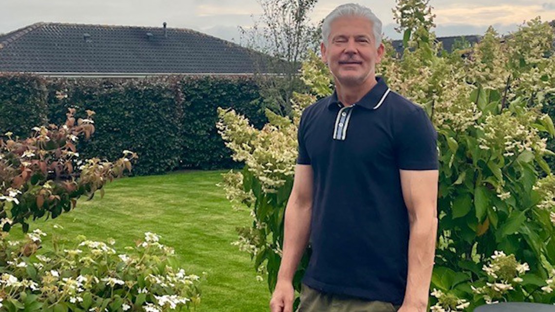 Morten efter sin levertransplantation 