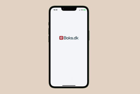 eBoks åbnet i en mobil