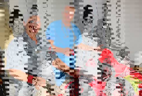 Læge og sygeplejerske 