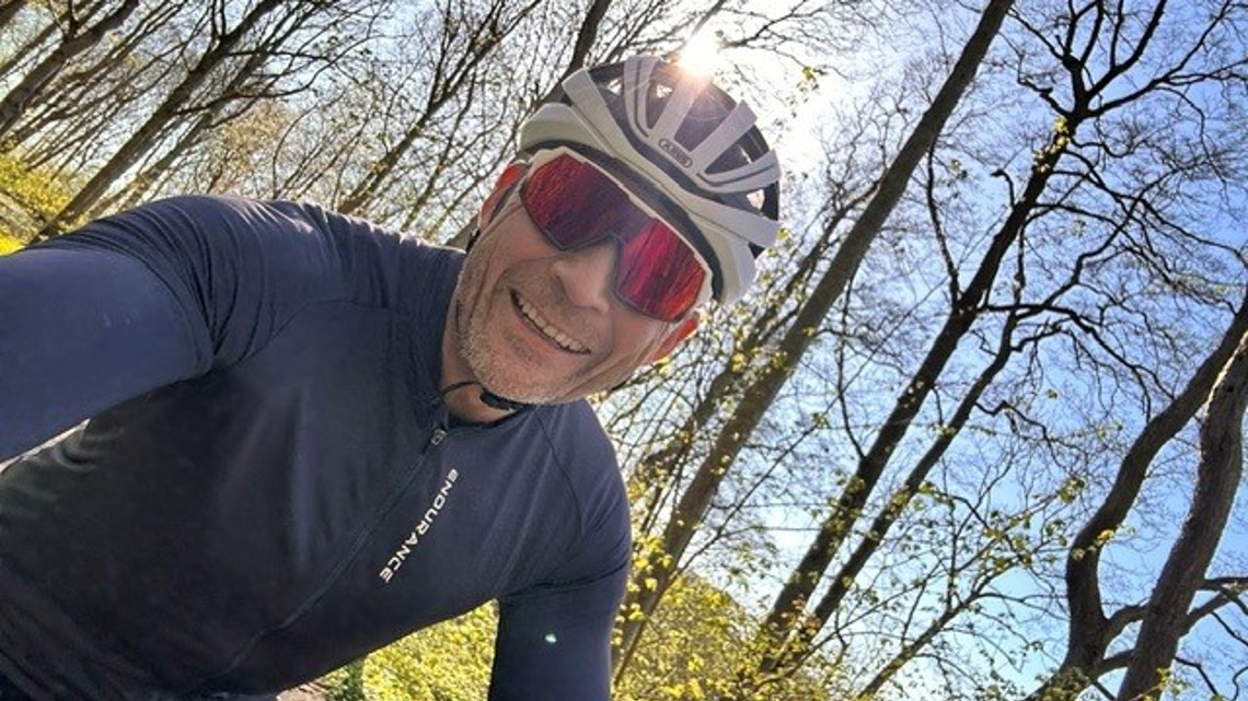 Martin Green på cykel 