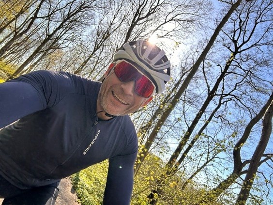 Martin Green på cykel