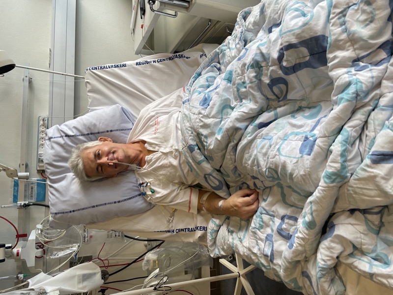 Morten, kort tid efter han er blevet opereret